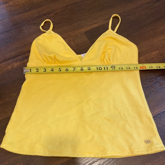 Y2K VICTORIA’S SECRET LEMON YELLOW MINI TENNIS SKIRT SKORT AND TOP SET SZ L & M - Picture 12 of 16